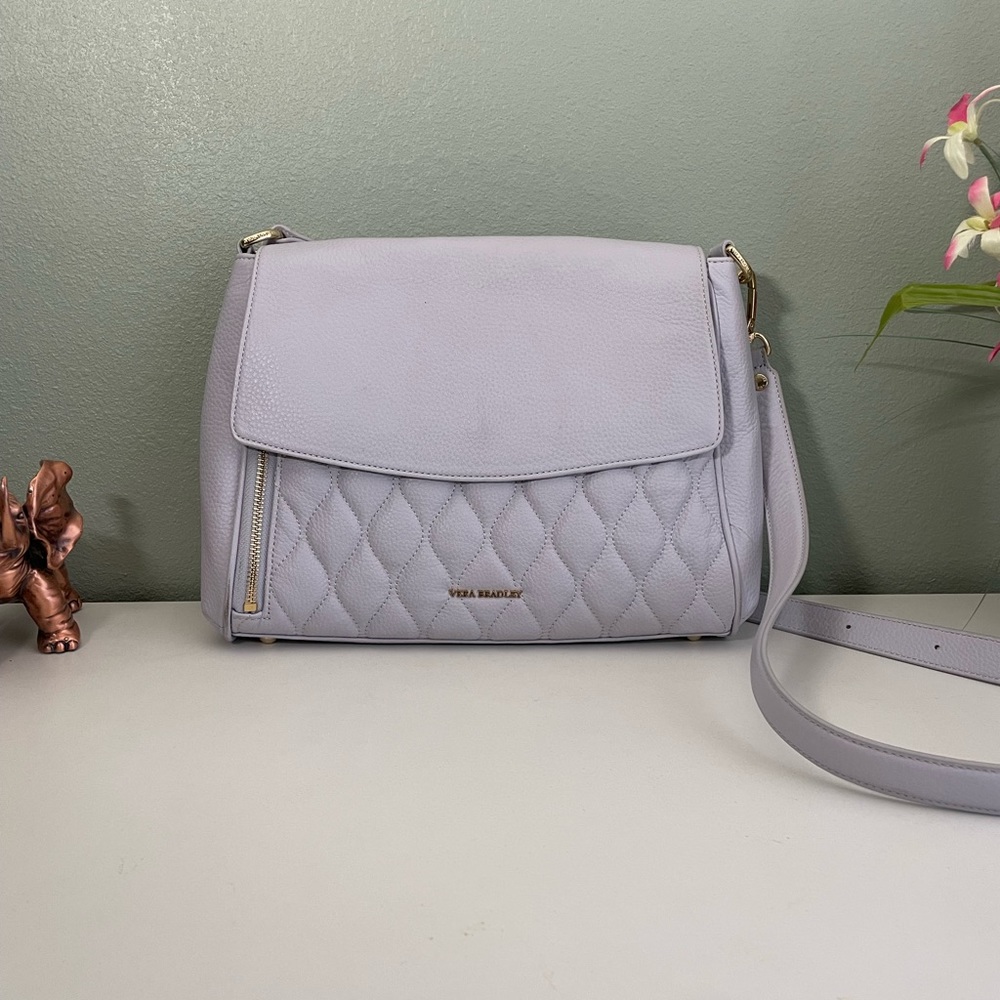 Vera Bradley Periwinkle Leather Satchel